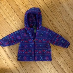 LL Bean fleece jacket 6-12 months.